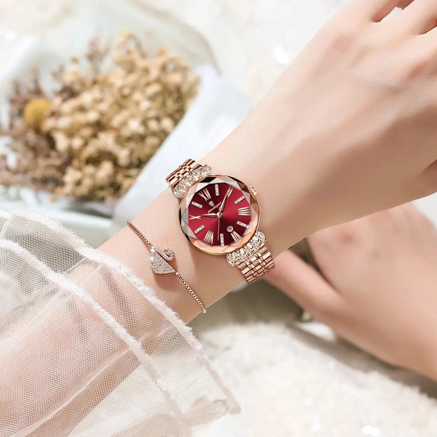 POEDAGAR Aqua Chic – Damenmodeuhr