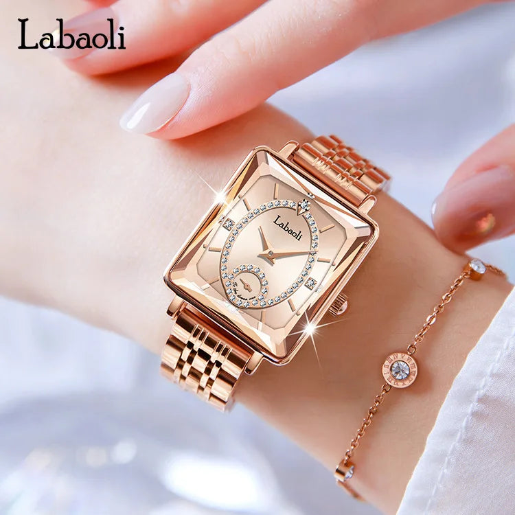 LABAOLI Rose Gold Elegance – Damenarmbanduhr