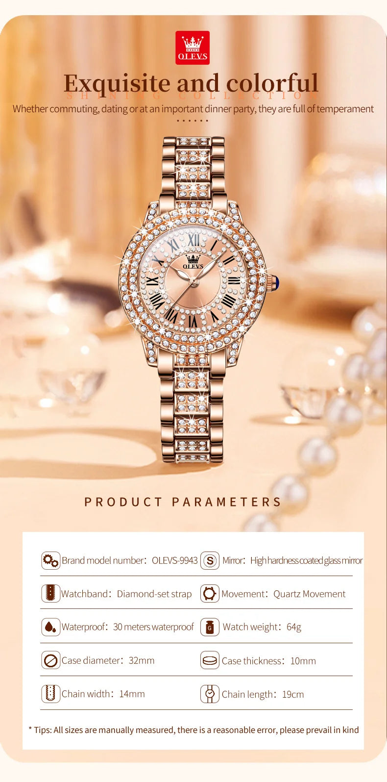 OLEVS Glamour – Damenmodeuhr